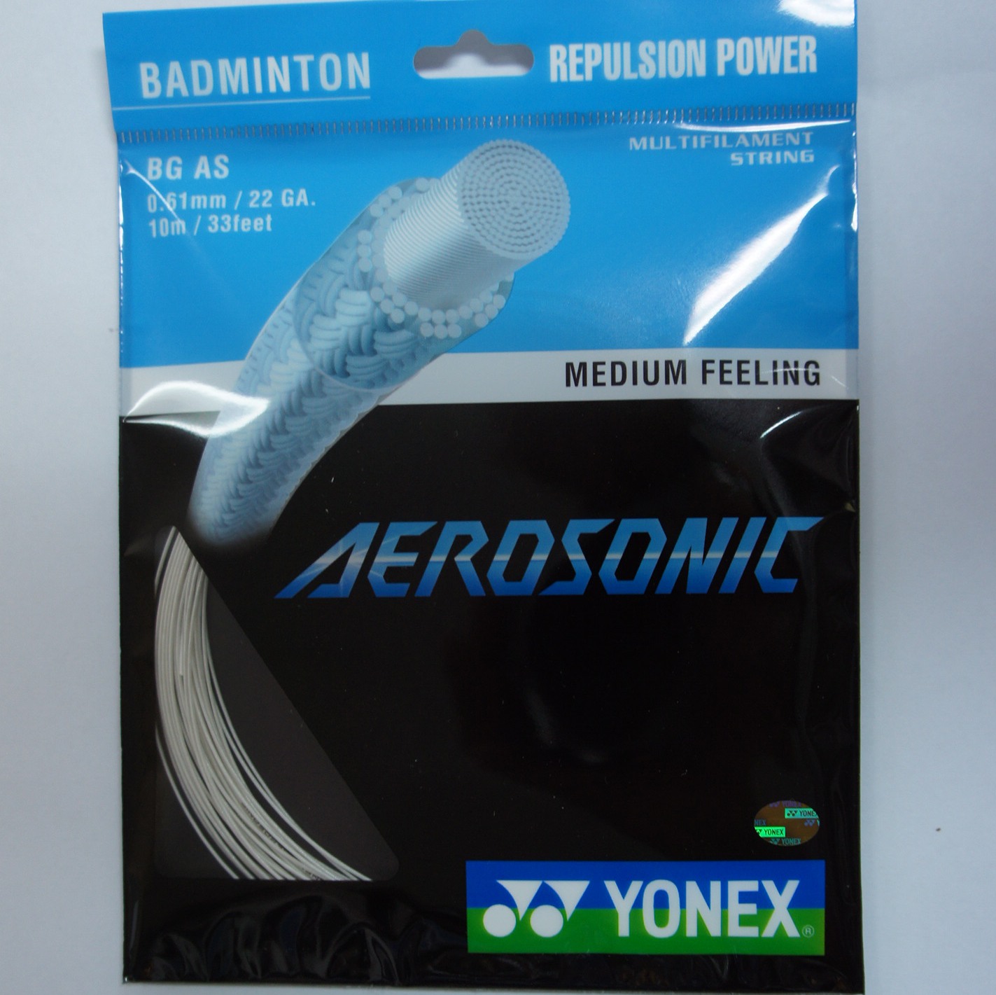 YONEX BG AS Aerosonic Badminton String (10 Packs)